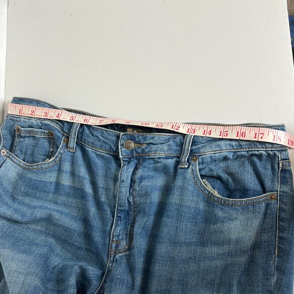 Frye Jeans Straight Leg Cropped Stretch Denim Size 14 - Picture 5 of 10